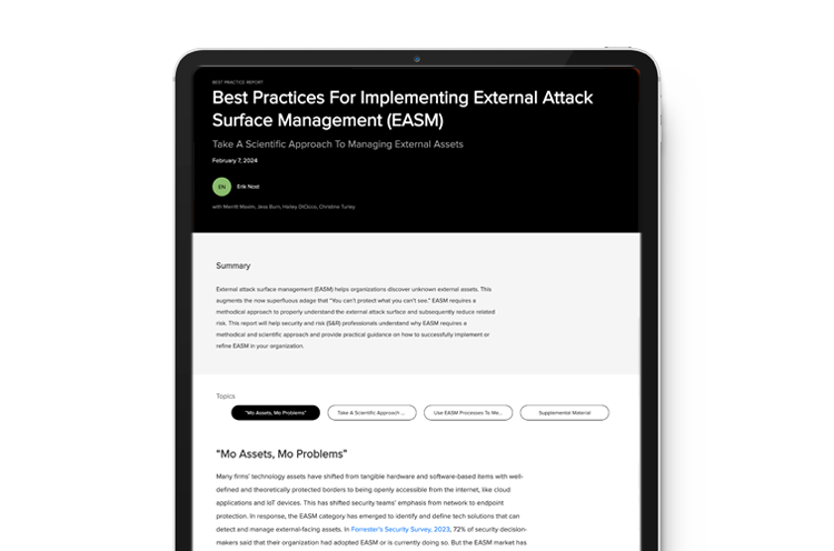 Best Practices For Implementing External Attack Surface Management