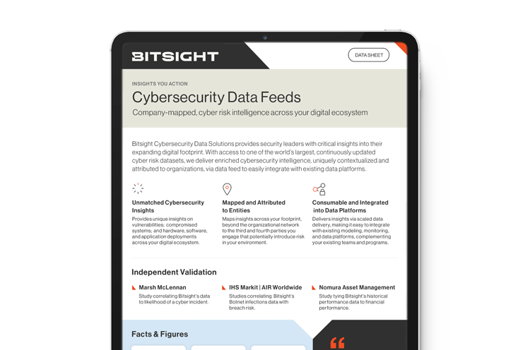 Cybersecurity Data Solutions Datasheet